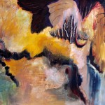 Montagnes no.2—2010—Acrylique et pastel gras sur toile—76 x 115 cm