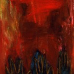 Croissance nocturne—1992—Acrylique sur toile—115 x 34,5 cm