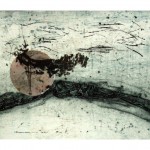 Alors que l’on passe no.5—2011—Collagraphie et chine collé—56 x 76 cm