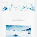 Désert de glace, 2023 Photogravure, collagraphie et impression numérique sur papier 56 x 38 cm