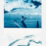 Le vent dans les voiles, 2023 Photogravure, collagraphie et impression numérique sur papier 76 x 28 cm